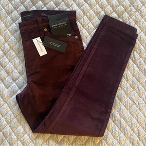 NWT Banana Republic Burgundy Skinny Pants